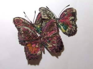 Paper embroidered Butterfly 2