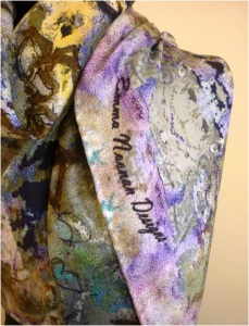 Hand Painted Silk Scarf By Emma Noonan